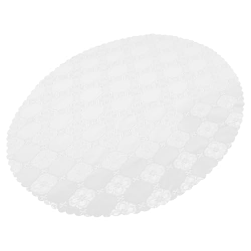 Ipetboom Runde Vintage Spitze Tischdecke Romantisch Filigranes Design für Hochzeit Bankett Picknick und Outdoor Dekoration Pflegeleicht und Langlebig von Ipetboom