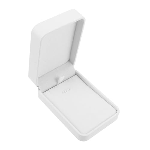 Ipetboom Schmuckbox aus Pu-Material für Ringe Halsketten und Anhänger Kleine Aufbewahrungsbox mit Samt-innenfutter für Verlobung Hochzeit Jubiläum und Weiß Ipetboom Schmuckbox aus Pu-Material für Ringe Halsketten und Anhänger Kleine Aufbewahrungsbox mit Samt-innenfutter für Verlobung Hochzeit Jubiläum und Weiß von Ipetboom