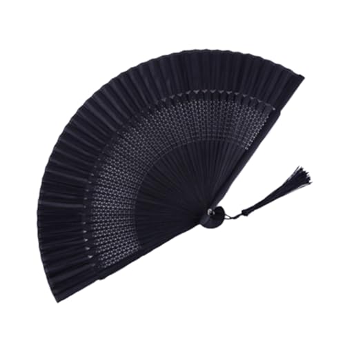 Ipetboom Schwarzer Lackierter Faltfächer mit Quaste Klassischer Handfächer aus und Papier Filigranes Hohlschnitt Design Tanz und Dekorationszubehör Leicht und Tragbar für Sommer Hochzeit Ipetboom Schwarzer Lackierter Faltfächer mit Quaste Klassischer Handfächer aus und Papier Filigranes Hohlschnitt Design Tanz und Dekorationszubehör Leicht und Tragbar für Sommer Hochzeit von Ipetboom