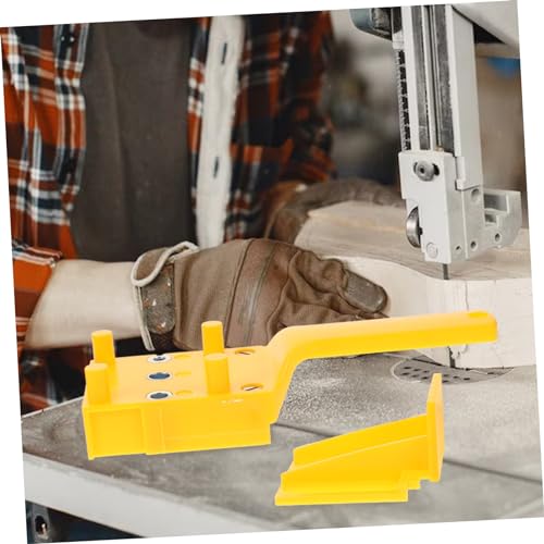 Ipetboom Selbstzentrierende Dübel Bohrschablone aus Abs und Zinklegierung Präzise Holzverbindung für Holzbohrer Leichtes Tragbares Tischlerwerkzeug für Holzplatten und Rundholzverbindungen von Ipetboom