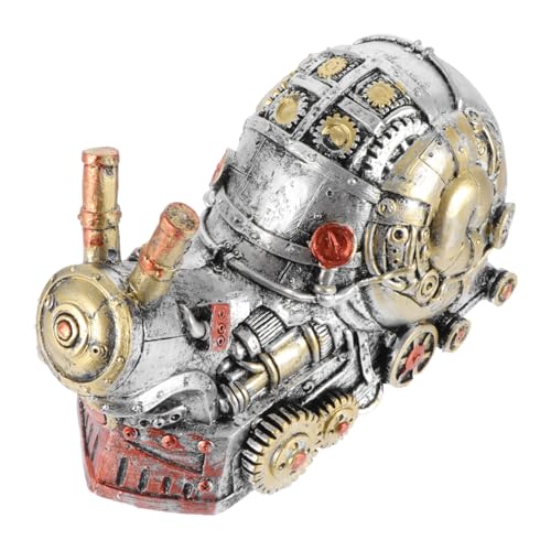 Ipetboom Steampunk Schneckenfigur Desktop Ornament aus Langlebigem Harz Dekoratives Retro Kunsthandwerk mit Stabilem Stand Tischdekoration für Wohn und Arbeitszimmer von Ipetboom