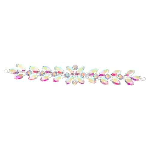 Ipetboom Strass Applikation Pferdeaugenform Glänzende Glassteine Hochzeitsgürtel Dekoration DIY Kleidung Patches für Jacken und Brautkleider Elegante Schmuckverzierung von Ipetboom