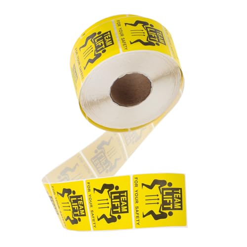 Ipetboom Team Lift Aufkleber Heavy Shipping Sticker für Sichere Paketkennzeichnung Selbstklebend für und Lagerhaltung Hohe Haftkraft von Ipetboom