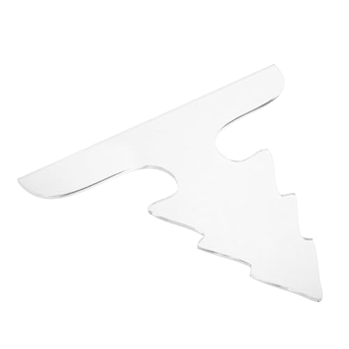 Ipetboom Transparentes Acryl Schneidebrett Griff Schablone Weihnachtsbaum Vorlage Küchen Tracing Template für Präzises Schneidebrett Design und Handgriff Formgebung von Ipetboom