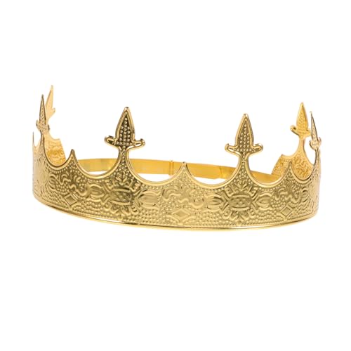 Ipetboom Vintage Herren König Krone Stirnband Eleganter Leichter Kopfschmuck für Hochzeit Party Karneval Cosplay Halloween Komfortabel und Auffällig Stilvolles Barock Design von Ipetboom