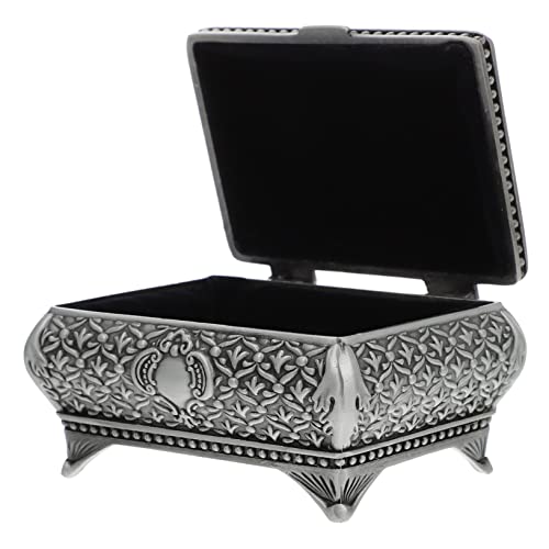 Ipetboom Vintage Schmuckkästchen Retro Dekorative Aufbewahrungsbox für Ringe Ohrringe Schmuckschatulle für Zuhause Unterwegs Silberne Europäische Design Ipetboom Vintage Schmuckkästchen Retro Dekorative Aufbewahrungsbox für Ringe Ohrringe Schmuckschatulle für Zuhause Unterwegs Silberne Europäische Design von Ipetboom