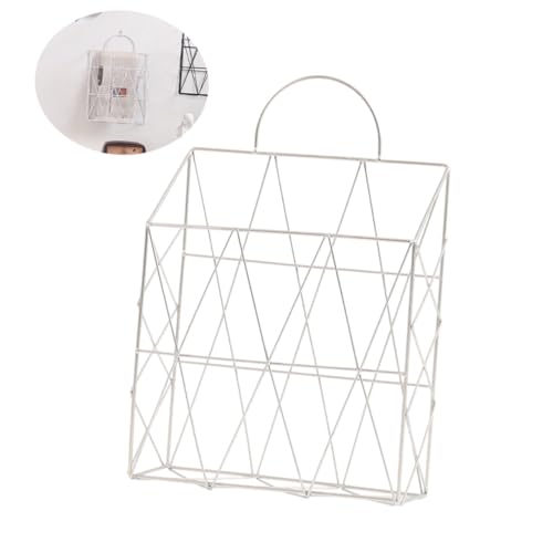 Ipetboom Wandmontierter Magazinhalter aus Robustem Stahl mit Griff Weißer Zeitungshalter und Aufbewahrungskorb für Bücher Dokumente Zeitschriften Moderner Organizer für Büro und Zuhause Ipetboom Wandmontierter Magazinhalter aus Robustem Stahl mit Griff Weißer Zeitungshalter und Aufbewahrungskorb für Bücher Dokumente Zeitschriften Moderner Organizer für Büro und Zuhause von Ipetboom