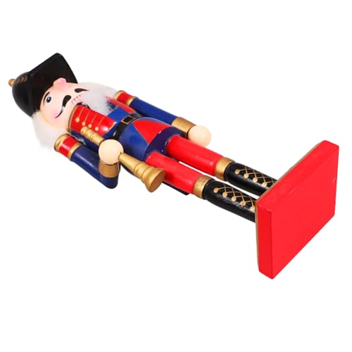 Ipetboom Weihnachtsdekoration Holzfigur Handbemalte Weihnachtsnussknacker Statue für Tischdeko für Zuhause Restaurant Bringt Festliche Zimmer von Ipetboom