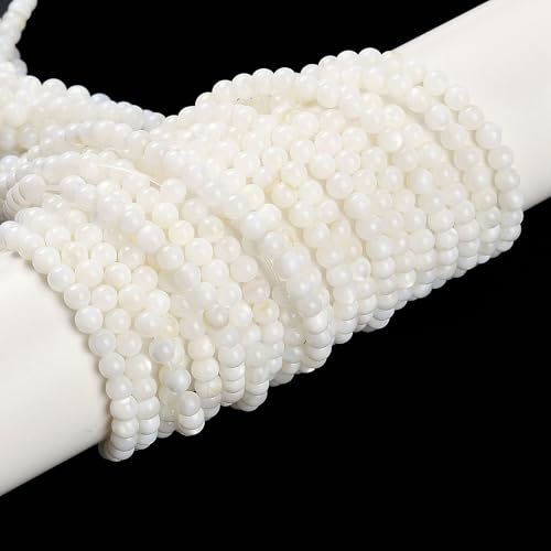 Ipotkitt 1 Strang 3 mm weiße runde natürliche Süßwasser-Zuchtperlenstränge Kugelform Muschelperlen für DIY Schmuckherstellung Halskette Armband Ohrringe Handwerk Ipotkitt 1 Strang 3 mm weiße runde natürliche Süßwasser-Zuchtperlenstränge Kugelform Muschelperlen für DIY Schmuckherstellung Halskette Armband Ohrringe Handwerk von Ipotkitt