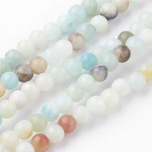 Ipotkitt 1 Strang 4 mm natürliche Amazonit-Perlenstränge, runde Perlen, Kugelform, lose Perlen für DIY-Schmuckherstellung, Armbänder, Ohrringe, Halsketten, Bastelarbeiten Ipotkitt 1 Strang 4 mm natürliche Amazonit-Perlenstränge, runde Perlen, Kugelform, lose Perlen für DIY-Schmuckherstellung, Armbänder, Ohrringe, Halsketten, Bastelarbeiten von Ipotkitt