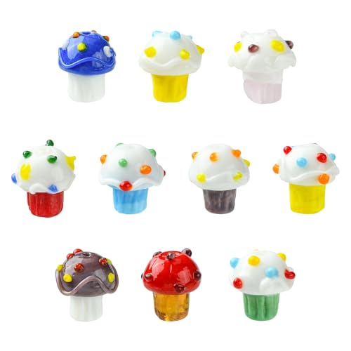 Ipotkitt 10 Stück 10 Farben Eiscreme-förmige Lampwork-Perlen süße Lebensmittel Glasperlen niedliche Snack-Abstandshalter Ornamente für DIY Handwerk Schlüsselanhänger Schmuckherstellung Ipotkitt 10 Stück 10 Farben Eiscreme-förmige Lampwork-Perlen süße Lebensmittel Glasperlen niedliche Snack-Abstandshalter Ornamente für DIY Handwerk Schlüsselanhänger Schmuckherstellung von Ipotkitt