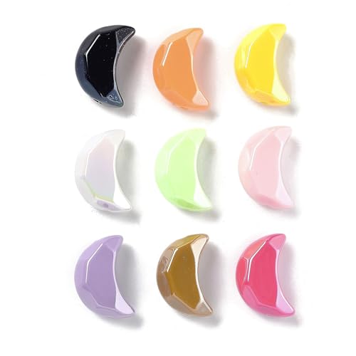 Ipotkitt 10 Stück gemischte Farben, undurchsichtige Acryl-Mond-Perlen, himmlisches Thema, Abstandshalter für Schmuckherstellung, Handwerk, DIY, Armband, Halskette, Ohrringe, Schlüsselanhänger Ipotkitt 10 Stück gemischte Farben, undurchsichtige Acryl-Mond-Perlen, himmlisches Thema, Abstandshalter für Schmuckherstellung, Handwerk, DIY, Armband, Halskette, Ohrringe, Schlüsselanhänger von Ipotkitt