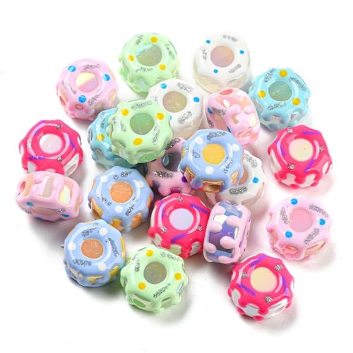 Ipotkitt 10 Stück gemischte Farben Acryl flache runde Perlen handgezeichnete Dessert-Kuchen-Abstandshalter Perlen für DIY Schmuckherstellung Handwerk Armband Halskette Ohrringe Schlüsselanhänger Dekor Ipotkitt 10 Stück gemischte Farben Acryl flache runde Perlen handgezeichnete Dessert-Kuchen-Abstandshalter Perlen für DIY Schmuckherstellung Handwerk Armband Halskette Ohrringe Schlüsselanhänger Dekor von Ipotkitt