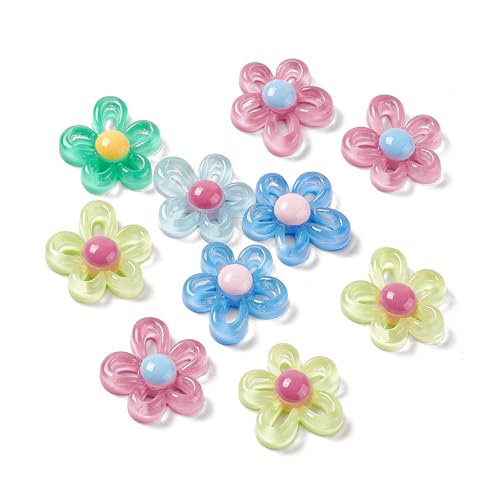 Ipotkitt 10 Stück transparente Harzblüten-Cabochons, Kirschblüten-Blumen, flache Rückseite, kein Loch, Perlen für DIY-Handwerk, Schmuck, Haarnadeln, Handyhüllen, Armbänder, Halsketten Ipotkitt 10 Stück transparente Harzblüten-Cabochons, Kirschblüten-Blumen, flache Rückseite, kein Loch, Perlen für DIY-Handwerk, Schmuck, Haarnadeln, Handyhüllen, Armbänder, Halsketten von Ipotkitt