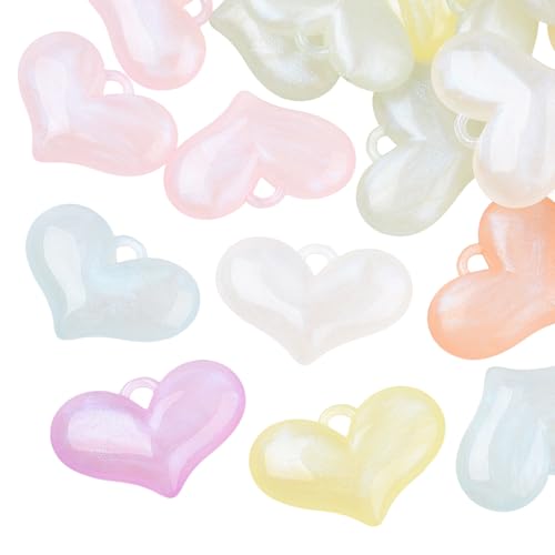 Ipotkitt 10 bunte leuchtende Acryl-Herz-Charms mit Glitzer, Liebesform, Pfirsich-Herz-Anhänger für DIY-Schmuck, Handwerk, Armband, Halskette, Ohrringe, Schlüsselanhänger, Taschendekoration Ipotkitt 10 bunte leuchtende Acryl-Herz-Charms mit Glitzer, Liebesform, Pfirsich-Herz-Anhänger für DIY-Schmuck, Handwerk, Armband, Halskette, Ohrringe, Schlüsselanhänger, Taschendekoration von Ipotkitt