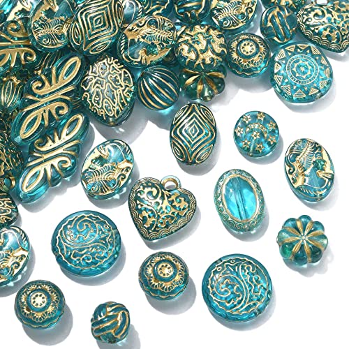 Ipotkitt 100 Stück Barock Acrylperlen Vintage Blume Oval Rhombus Herz Perlen Grün Abstandshalter Lose Perlen für Armband Halskette DIY Handwerk Schmuckherstellung Ipotkitt 100 Stück Barock Acrylperlen Vintage Blume Oval Rhombus Herz Perlen Grün Abstandshalter Lose Perlen für Armband Halskette DIY Handwerk Schmuckherstellung von Ipotkitt