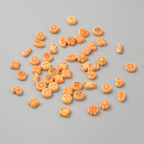 Ipotkitt 100 Stück Imitation Lebensmittel Harz Cabochons Kekse Brot Form Flache Rückseite Charms Niedlich Kein Loch Perlen für DIY Haarspangen Seile Schmuckherstellung Kunst Handwerk Supplies Ipotkitt 100 Stück Imitation Lebensmittel Harz Cabochons Kekse Brot Form Flache Rückseite Charms Niedlich Kein Loch Perlen für DIY Haarspangen Seile Schmuckherstellung Kunst Handwerk Supplies von Ipotkitt