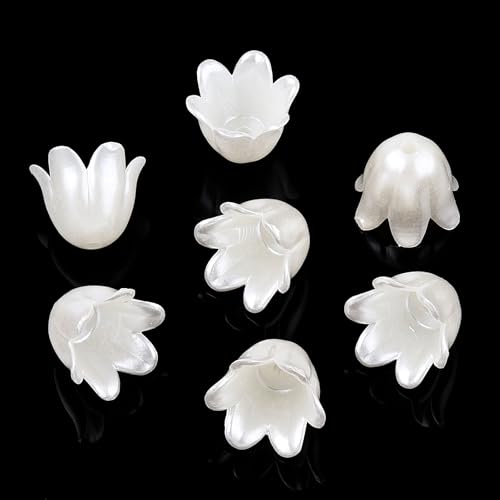 Ipotkitt 100 Stück beige ABS-Kunststoff-Blumenperlen Maiglöckchen, Glocke, Orchidee, Blumen-Imitationsperlen für DIY-Schmuck, Halsketten, Armbänder, Ohrringe, Schlüsselanhänger, Taschen Ipotkitt 100 Stück beige ABS-Kunststoff-Blumenperlen Maiglöckchen, Glocke, Orchidee, Blumen-Imitationsperlen für DIY-Schmuck, Halsketten, Armbänder, Ohrringe, Schlüsselanhänger, Taschen von Ipotkitt