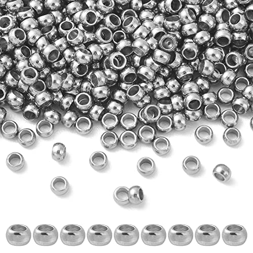 Ipotkitt 1000 Stück 2,5 mm Edelstahl-Abstandshalter Rondelle Runde 0,8 mm Loch Perlen für Schmuckherstellung DIY Handwerk Zubehör Ipotkitt 1000 Stück 2,5 mm Edelstahl-Abstandshalter Rondelle Runde 0,8 mm Loch Perlen für Schmuckherstellung DIY Handwerk Zubehör von Ipotkitt