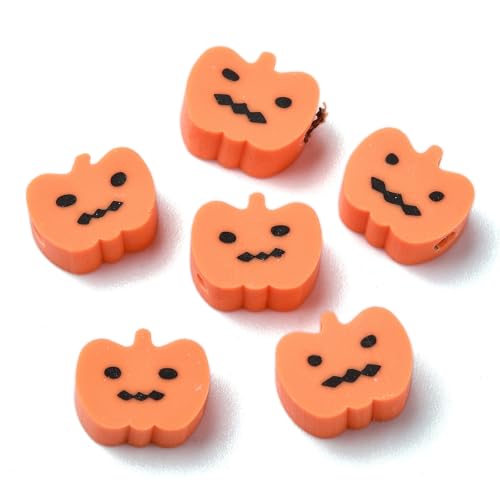 Ipotkitt 1000 Stück handgefertigte Modelliermasse-Kürbisperlen, Halloween-Thema, Gemüse, Abstandshalter für DIY-Schmuckherstellung, Armband, Halskette, Ohrringe, Schlüsselanhänger, Geldbörse, Handwerk Ipotkitt 1000 Stück handgefertigte Modelliermasse-Kürbisperlen, Halloween-Thema, Gemüse, Abstandshalter für DIY-Schmuckherstellung, Armband, Halskette, Ohrringe, Schlüsselanhänger, Geldbörse, Handwerk von Ipotkitt