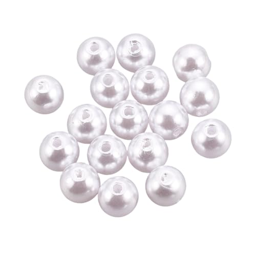 Ipotkitt 170 Stück 18 mm ABS-Kunststoff-Imitationsperlen runde Perlen in Kugelform, Kaugummi-Perlen für Schmuckherstellung, Handwerk, DIY, Armband, Halskette, Ohrringe, Schlüsselanhänger von Ipotkitt