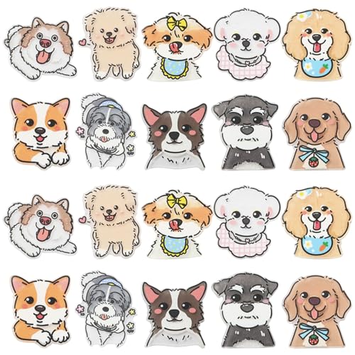 Ipotkitt 20 Stück 10 Stile Acryl Hund Cabochons Niedliches Tier Haustier Flache Rückseite Kein Loch Perlen für DIY Handwerk Schmuck Haarnadel Handy Hülle Armband Halskette Dekor Ipotkitt 20 Stück 10 Stile Acryl Hund Cabochons Niedliches Tier Haustier Flache Rückseite Kein Loch Perlen für DIY Handwerk Schmuck Haarnadel Handy Hülle Armband Halskette Dekor von Ipotkitt