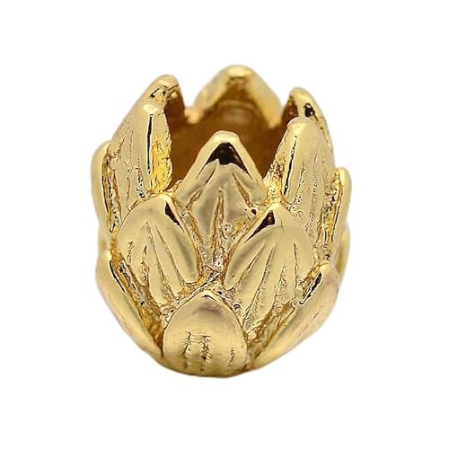 Ipotkitt 20 Stück Messing-Lotusperlen, Blume, Buddha-Schild, Blumen-Abstandshalter, Perlen für Bastelarbeiten, Schmuckherstellung, Halsketten, Armbänder, Ohrringe, Schlüsselanhänger Ipotkitt 20 Stück Messing-Lotusperlen, Blume, Buddha-Schild, Blumen-Abstandshalter, Perlen für Bastelarbeiten, Schmuckherstellung, Halsketten, Armbänder, Ohrringe, Schlüsselanhänger von Ipotkitt