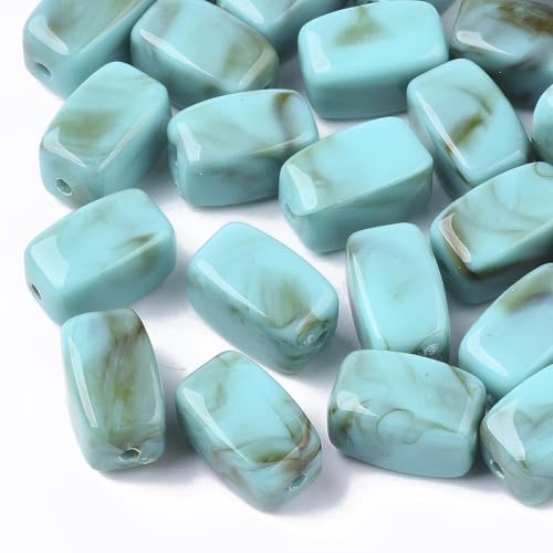 Ipotkitt 20 Stück hellgrüne Acryl-Quader-Perlen im Edelstein-Stil, rechteckige Abstandshalter für DIY-Schmuck, Armbänder, Ohrringe, Halsketten, Schlüsselanhänger, Basteln Ipotkitt 20 Stück hellgrüne Acryl-Quader-Perlen im Edelstein-Stil, rechteckige Abstandshalter für DIY-Schmuck, Armbänder, Ohrringe, Halsketten, Schlüsselanhänger, Basteln von Ipotkitt