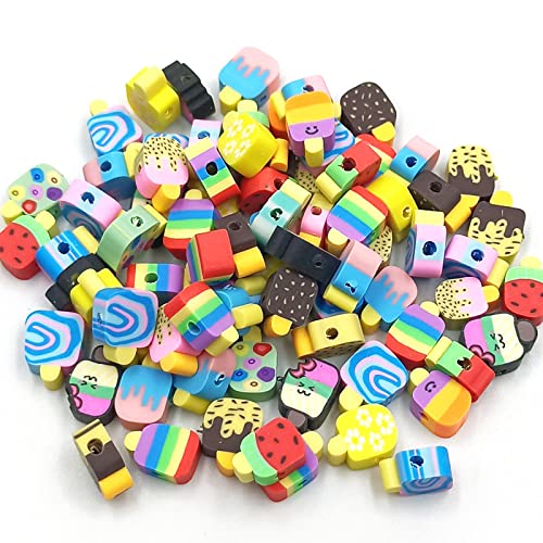 Ipotkitt 200 Stück gemischte Farben Eis am Stiel Perlen Handgefertigte Polymer Ton Perlen Eis Creme Dessert Niedliche Süßigkeiten Lebensmittel Perlen für DIY Handwerk Schmuckherstellung Ipotkitt 200 Stück gemischte Farben Eis am Stiel Perlen Handgefertigte Polymer Ton Perlen Eis Creme Dessert Niedliche Süßigkeiten Lebensmittel Perlen für DIY Handwerk Schmuckherstellung von Ipotkitt