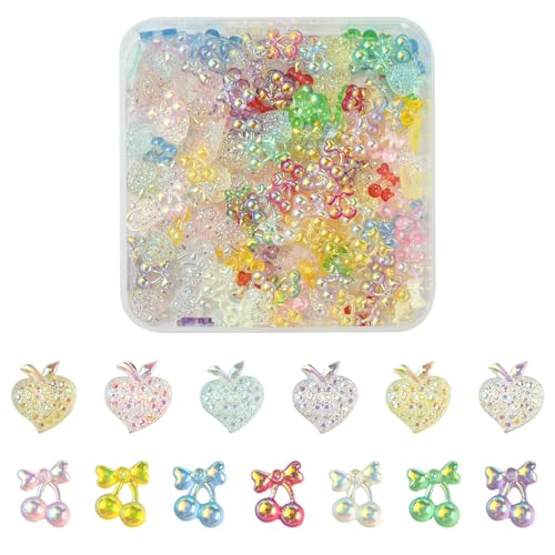 Ipotkitt 200 Stück gemischte Farben Harz Obst Cabochons Pfirsichkirsche Form Nail Art Zubehör Niedliche Flache Rückseite Perlen für DIY Handyhülle Nagel Handwerk Supplies Schmuckherstellung Ipotkitt 200 Stück gemischte Farben Harz Obst Cabochons Pfirsichkirsche Form Nail Art Zubehör Niedliche Flache Rückseite Perlen für DIY Handyhülle Nagel Handwerk Supplies Schmuckherstellung von Ipotkitt