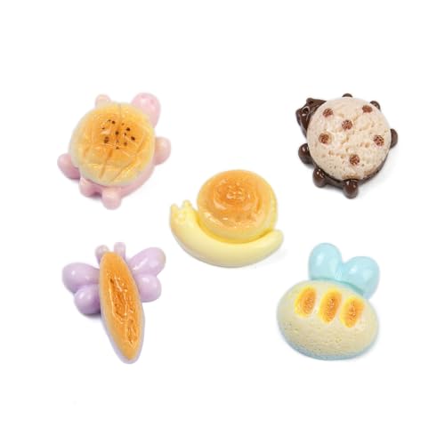 Ipotkitt 200 Stück zufällige Harz-Cartoon-Brot-Cabochons, Schildkröte, Libelle, Biene, Schnecke, Lebensmittel, flache Rückseite, kein Loch, Perlen für DIY-Handwerk, Schmuck, Haarnadeln, Handyhüllen Ipotkitt 200 Stück zufällige Harz-Cartoon-Brot-Cabochons, Schildkröte, Libelle, Biene, Schnecke, Lebensmittel, flache Rückseite, kein Loch, Perlen für DIY-Handwerk, Schmuck, Haarnadeln, Handyhüllen von Ipotkitt