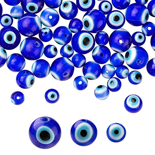Ipotkitt 3 Stränge, 3 Stile, handgefertigt, böser Blick, Lampwork, runde Perlen, kleine Perlen für DIY-Armbänder, Halsketten, Schmuckherstellung, Zubehör – 6 ~ 10 mm Ipotkitt 3 Stränge, 3 Stile, handgefertigt, böser Blick, Lampwork, runde Perlen, kleine Perlen für DIY-Armbänder, Halsketten, Schmuckherstellung, Zubehör – 6 ~ 10 mm von Ipotkitt