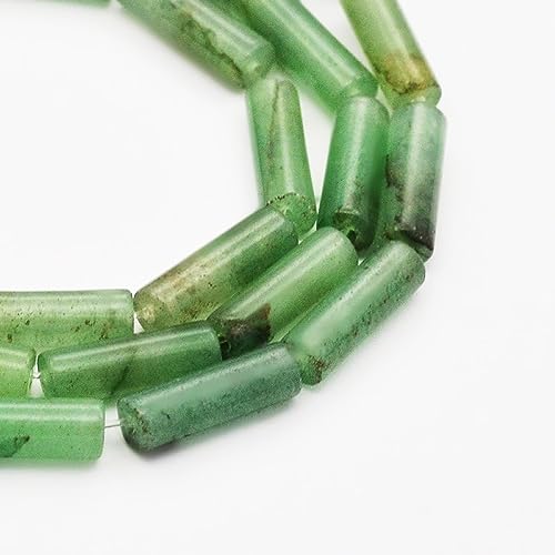 Ipotkitt 30 Stück/Strang natürliche grüne Aventurin-Perlen, 13 x 4 mm, Naturstein, Zylinderrohrperlen für DIY-Armbänder, Halsketten, Schmuckherstellung, 39,9 cm Ipotkitt 30 Stück/Strang natürliche grüne Aventurin-Perlen, 13 x 4 mm, Naturstein, Zylinderrohrperlen für DIY-Armbänder, Halsketten, Schmuckherstellung, 39,9 cm von Ipotkitt
