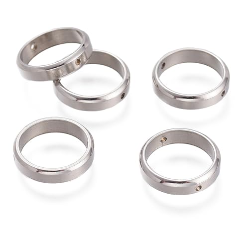Ipotkitt 5 Stück 201 Edelstahl Ringform Perlenrahmen Runde Kreis Perlen Hugger Rahmen Link Verbinder für DIY Schmuck Perlen Armband Halskette Ohrringe Schlüsselanhänger Handwerk Ipotkitt 5 Stück 201 Edelstahl Ringform Perlenrahmen Runde Kreis Perlen Hugger Rahmen Link Verbinder für DIY Schmuck Perlen Armband Halskette Ohrringe Schlüsselanhänger Handwerk von Ipotkitt