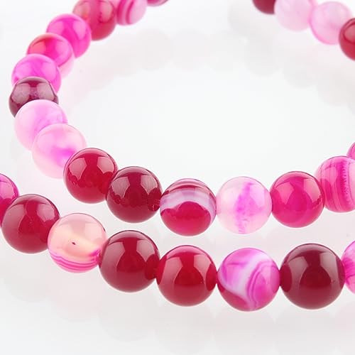 Ipotkitt 60 Stück/Strang, 6 mm, rosa, natürliche Edelstein-Achat-Perlen, runde Perlen, Kristall, lose Abstandshalter, Perlen für Schmuckherstellung, DIY-Zubehör, 38,1 cm Ipotkitt 60 Stück/Strang, 6 mm, rosa, natürliche Edelstein-Achat-Perlen, runde Perlen, Kristall, lose Abstandshalter, Perlen für Schmuckherstellung, DIY-Zubehör, 38,1 cm von Ipotkitt