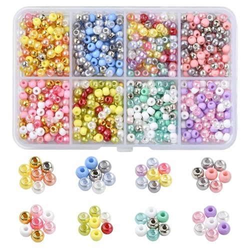 Ipotkitt Acryl-Rondelle-Perlen in 8 Farben, runde Abstandshalter-Perlen für DIY-Schmuckherstellung, Halsketten, Ohrringe, Armbänder, Schlüsselanhänger, Handwerk, Großpackung Ipotkitt Acryl-Rondelle-Perlen in 8 Farben, runde Abstandshalter-Perlen für DIY-Schmuckherstellung, Halsketten, Ohrringe, Armbänder, Schlüsselanhänger, Handwerk, Großpackung von Ipotkitt
