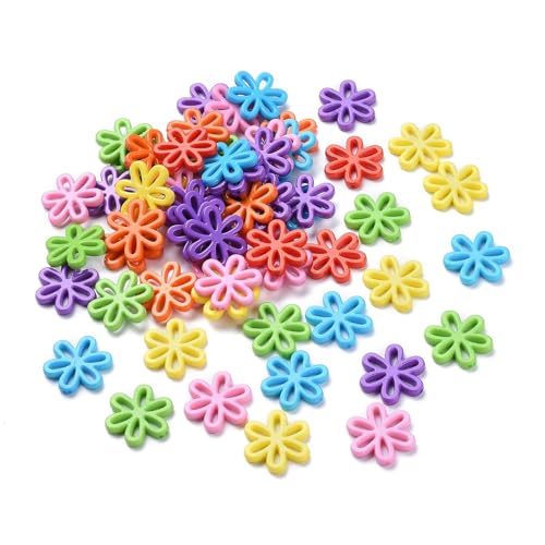 Ipotkitt Ca. 239 Stück gemischte Farben, Acryl-Blumen-Perlen, hohl, Blume, Gänseblümchen, Abstandshalter für DIY-Schmuckherstellung, Armbänder, Ohrringe, Halsketten, Schlüsselanhänger, Dekoration Ipotkitt Ca. 239 Stück gemischte Farben, Acryl-Blumen-Perlen, hohl, Blume, Gänseblümchen, Abstandshalter für DIY-Schmuckherstellung, Armbänder, Ohrringe, Halsketten, Schlüsselanhänger, Dekoration von Ipotkitt
