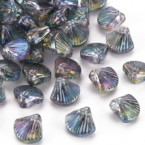 Ipotkitt Glas-Anhänger, Motiv: Meerestiere, Strand, Kristallanhänger für Bastelarbeiten, Schmuck, Halsketten, Armbänder, Ohrringe, Schlüsselanhänger, Taschendekoration, 50 Stück Ipotkitt Glas-Anhänger, Motiv: Meerestiere, Strand, Kristallanhänger für Bastelarbeiten, Schmuck, Halsketten, Armbänder, Ohrringe, Schlüsselanhänger, Taschendekoration, 50 Stück von Ipotkitt