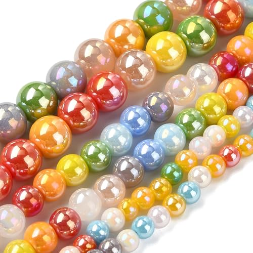 Ipotkitt Runde Glasperlen, 3 Stränge, 3 Stile, 4,5–8 mm, AB-Farbkugel, lose Abstandshalter-Perlen für DIY-Armbänder, Schlüsselanhänger, Halsketten, Ohrringe, Schmuckherstellung Ipotkitt Runde Glasperlen, 3 Stränge, 3 Stile, 4,5–8 mm, AB-Farbkugel, lose Abstandshalter-Perlen für DIY-Armbänder, Schlüsselanhänger, Halsketten, Ohrringe, Schmuckherstellung von Ipotkitt