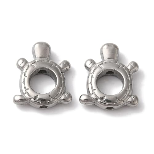 Ipotkitt Schildkröten-Perlenrahmen aus 304er Edelstahl, Schildkröte, Meer, Ozean, Tier, Perlenumarmung, Verbindungsstücke für DIY-Schmuck, Perlen, Armbänder, Halsketten, Ohrringe, Basteln, 20 Stück Ipotkitt Schildkröten-Perlenrahmen aus 304er Edelstahl, Schildkröte, Meer, Ozean, Tier, Perlenumarmung, Verbindungsstücke für DIY-Schmuck, Perlen, Armbänder, Halsketten, Ohrringe, Basteln, 20 Stück von Ipotkitt