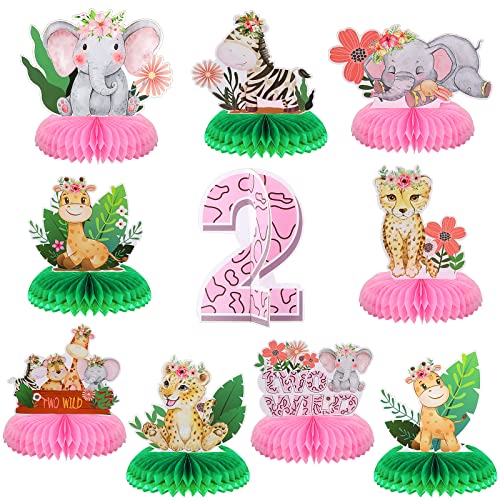 Ireer 10 Stück 2 wilde Geburtstagsparty-Dekorationen, Safari-Tischdekoration, Dschungel, 2. Tiere, Safari-Mittelstücke für Tische, Tiere, 3D-Tischdekoration für Jungen, Mädchen, Geburtstag, Babyparty Ireer 10 Stück 2 wilde Geburtstagsparty-Dekorationen, Safari-Tischdekoration, Dschungel, 2. Tiere, Safari-Mittelstücke für Tische, Tiere, 3D-Tischdekoration für Jungen, Mädchen, Geburtstag, Babyparty von Ireer