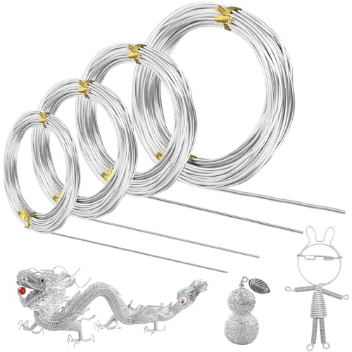 35 m Basteldraht Dünn, 0.8mm, 1mm, 1.5mm, 2mm DIY Draht Zum Basteln, Modellieren Armaturen Skulptur, Wickeldraht lose auf Holzwickel, Aluminiumdraht für Basteln, Herstellung, Flexibler & Biegsamer 35 m Basteldraht Dünn, 0.8mm, 1mm, 1.5mm, 2mm DIY Draht Zum Basteln, Modellieren Armaturen Skulptur, Wickeldraht lose auf Holzwickel, Aluminiumdraht für Basteln, Herstellung, Flexibler & Biegsamer von Irenwarl