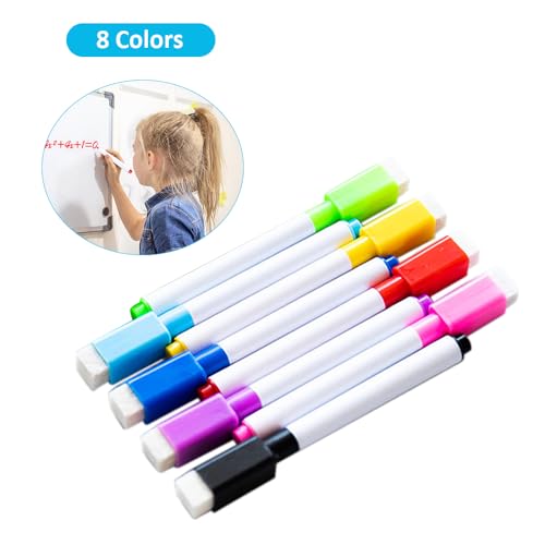 Irfora 8 Farben Trockener Löschmarkierungen mit Radiergummi Cap Klassenzimmer Tragbarer Low -Geruchs -Whiteboard Stift für Glas/Whiteboard/Kunststoffe/Porzellan Irfora 8 Farben Trockener Löschmarkierungen mit Radiergummi Cap Klassenzimmer Tragbarer Low -Geruchs -Whiteboard Stift für Glas/Whiteboard/Kunststoffe/Porzellan von Irfora