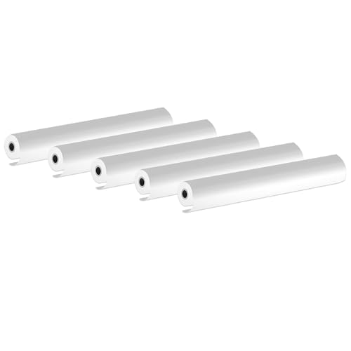 Irfora A4 Thermalpapier 5 Roll für Tragbare Thermische Drucker BPF Material Safe Druckpapier Roll für Foto -Bild -Quittung Memo PDF Datei Webseite (5 Papierrolle) von Irfora