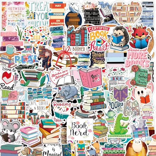 Irikdescia 150 Stück Wasserdichte Bookish Sticker, Vintage Sticker für Laptop, Ästhetische Buch Sticker, Vintage Aufkleber für Scrapbooking, Leseaufkleber für Kinder Irikdescia 150 Stück Wasserdichte Bookish Sticker, Vintage Sticker für Laptop, Ästhetische Buch Sticker, Vintage Aufkleber für Scrapbooking, Leseaufkleber für Kinder von Irikdescia