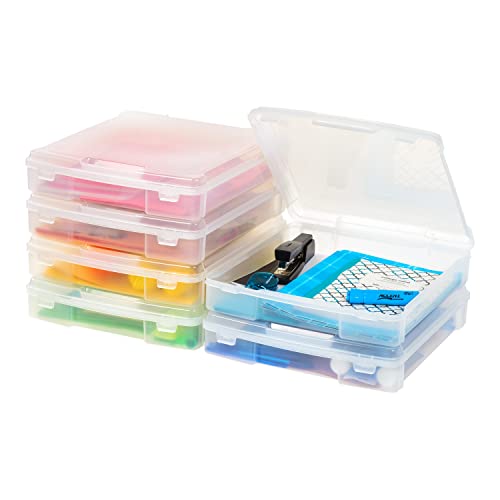 Iris Ohyama, Tragbarer Aufbewahrungskoffer aus Kunststoff, Bastelkiste, 6er-Set, SBC-350E, Transparent Iris Ohyama, Tragbarer Aufbewahrungskoffer aus Kunststoff, Bastelkiste, 6er-Set, SBC-350E, Transparent von Iris Ohyama