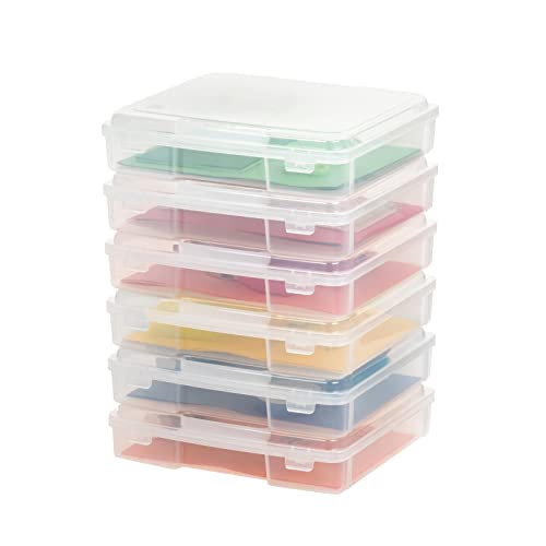 IRIS USA, Inc. PJC-300 Tragbare Kunststoff-Aufbewahrungsbox für Bastelbedarf, mit Schnappverschluss, für 21,6 x 27,9 cm Papier, Transparent, 6 Case Pack IRIS USA, Inc. PJC-300 Tragbare Kunststoff-Aufbewahrungsbox für Bastelbedarf, mit Schnappverschluss, für 21,6 x 27,9 cm Papier, Transparent, 6 Case Pack von Iris Ohyama