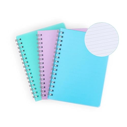 Irmanas Spiral-Notizblock, A5 Collegeblöcke Liniert, klein College-Schulbedarf, Taschennotizbuch für die Arbeit, ästhetisches Geschenk, Bürobedarf für Teenager, Mädchen und Jungen, 3 Stück Irmanas Spiral-Notizblock, A5 Collegeblöcke Liniert, klein College-Schulbedarf, Taschennotizbuch für die Arbeit, ästhetisches Geschenk, Bürobedarf für Teenager, Mädchen und Jungen, 3 Stück von Irmanas