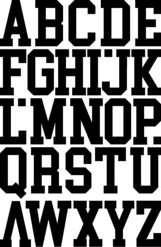 IRON 'EM Schwarze Buchstaben zum Aufbügeln für Stoff, Kleidung, individuelles T-Shirt, DIY Handwerk für Kinder, Erwachsene und Kleinkinder, 5,1 cm Dura-Filz-Buchstaben für Stoff IRON 'EM Schwarze Buchstaben zum Aufbügeln für Stoff, Kleidung, individuelles T-Shirt, DIY Handwerk für Kinder, Erwachsene und Kleinkinder, 5,1 cm Dura-Filz-Buchstaben für Stoff von Iron 'Em