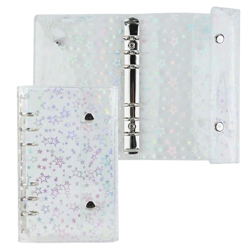 Irtyif Ringbuch A6,Transparent PVC Ring Binder,Ringbuch A6 Nachfüllbar,A6 Ringbuch Ring Binder Notebook Schutz Nachfüllbares Ringordner,A6 Loose Binder Wasserdicht Hülle mit Druckknopfverschluss Irtyif Ringbuch A6,Transparent PVC Ring Binder,Ringbuch A6 Nachfüllbar,A6 Ringbuch Ring Binder Notebook Schutz Nachfüllbares Ringordner,A6 Loose Binder Wasserdicht Hülle mit Druckknopfverschluss von Irtyif